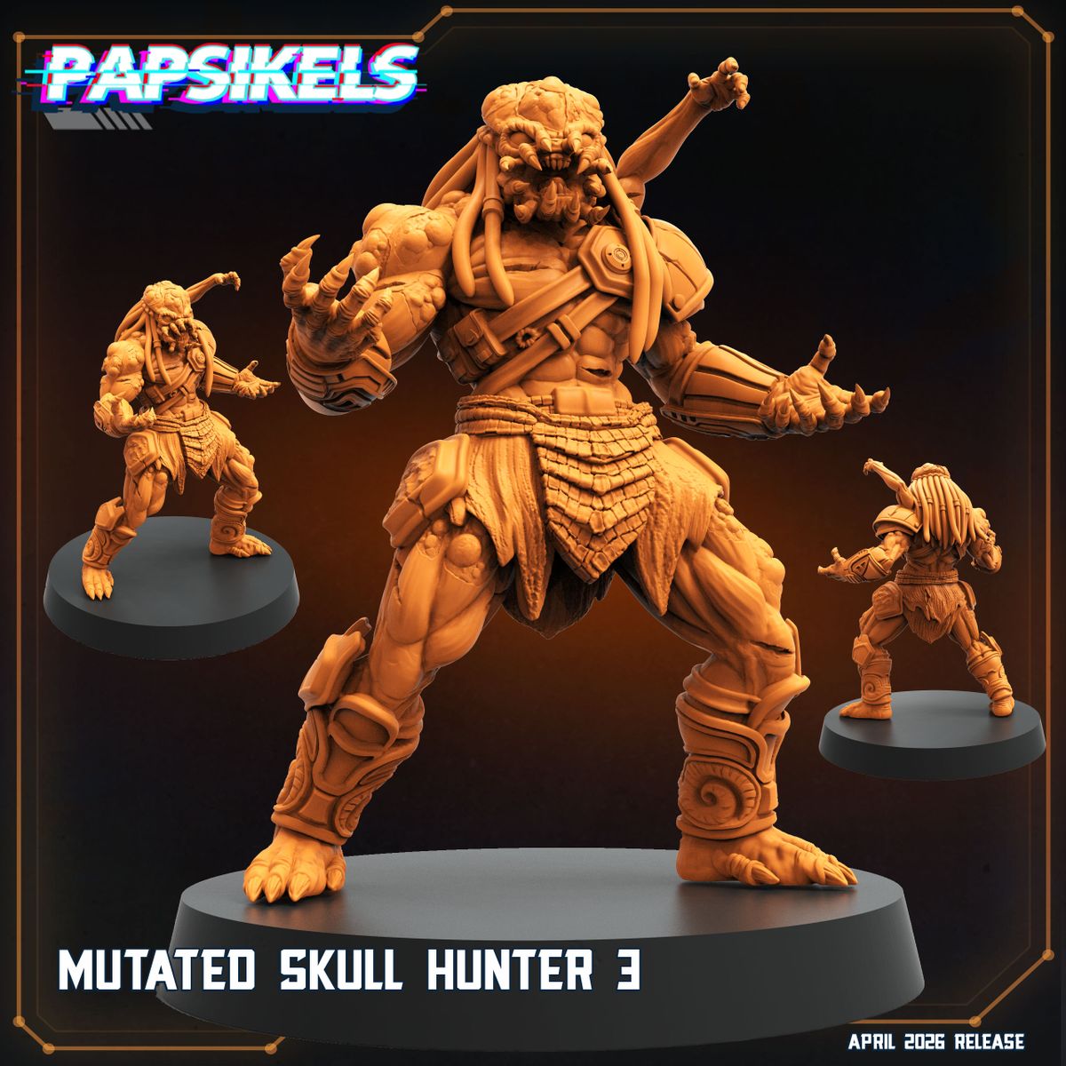 Mutated Skull Hunter - Predator Fan Art (Sculpted by Papsikels)