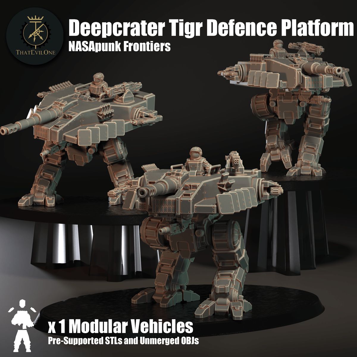 Deepcrater Tigr Defence Platform (sculpted by That Evil One)