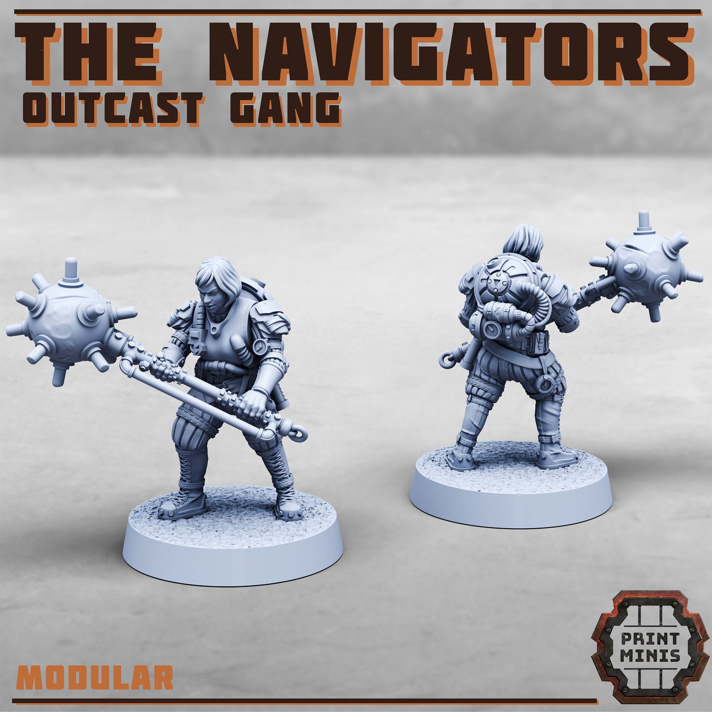 Umbral Navigators Outcast Guild Gang - set of 12 (Sculpted by PrintMinis)