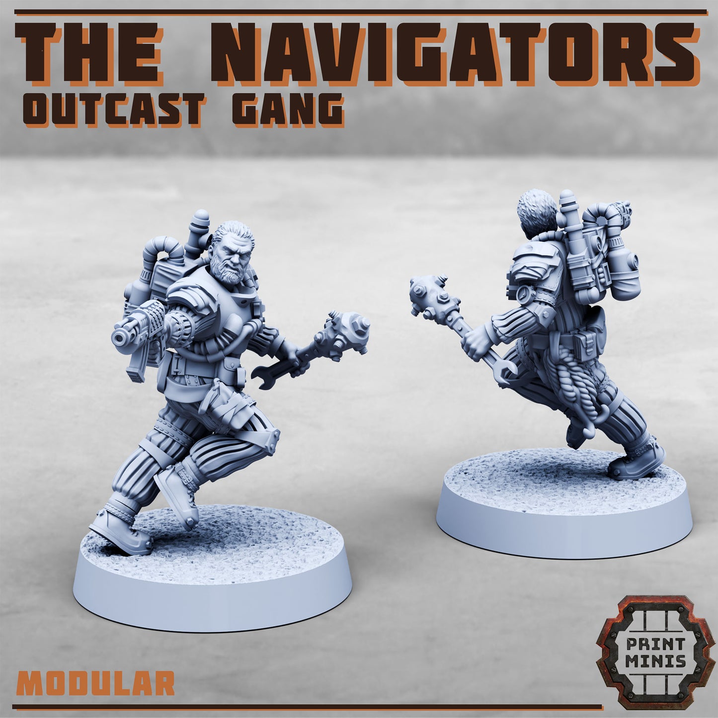 Umbral Navigators Outcast Guild Gang - set of 12 (Sculpted by PrintMinis)