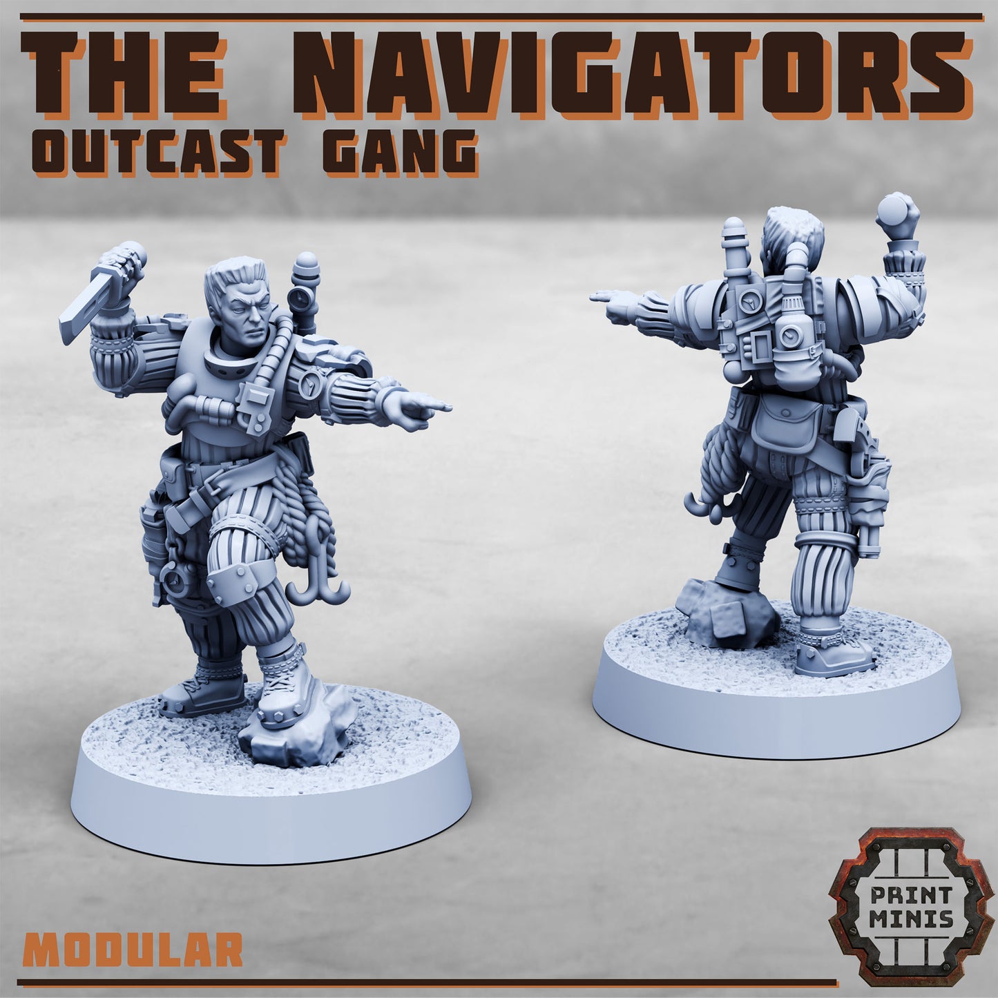 Umbral Navigators Outcast Guild Gang - set of 12 (Sculpted by PrintMinis)