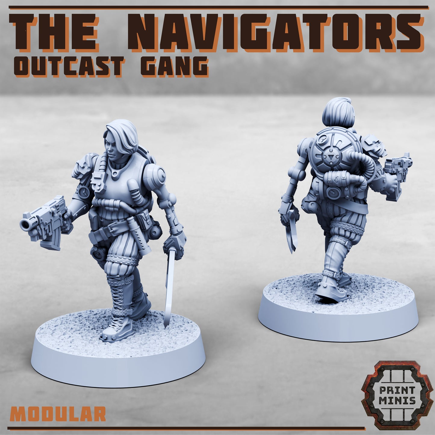 Umbral Navigators Outcast Guild Gang - set of 12 (Sculpted by PrintMinis)