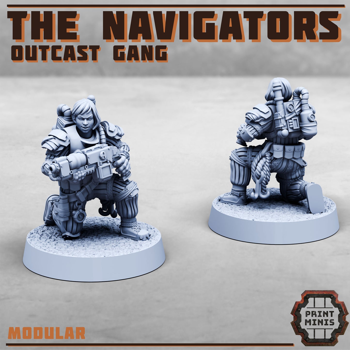 Umbral Navigators Outcast Guild Gang - set of 12 (Sculpted by PrintMinis)