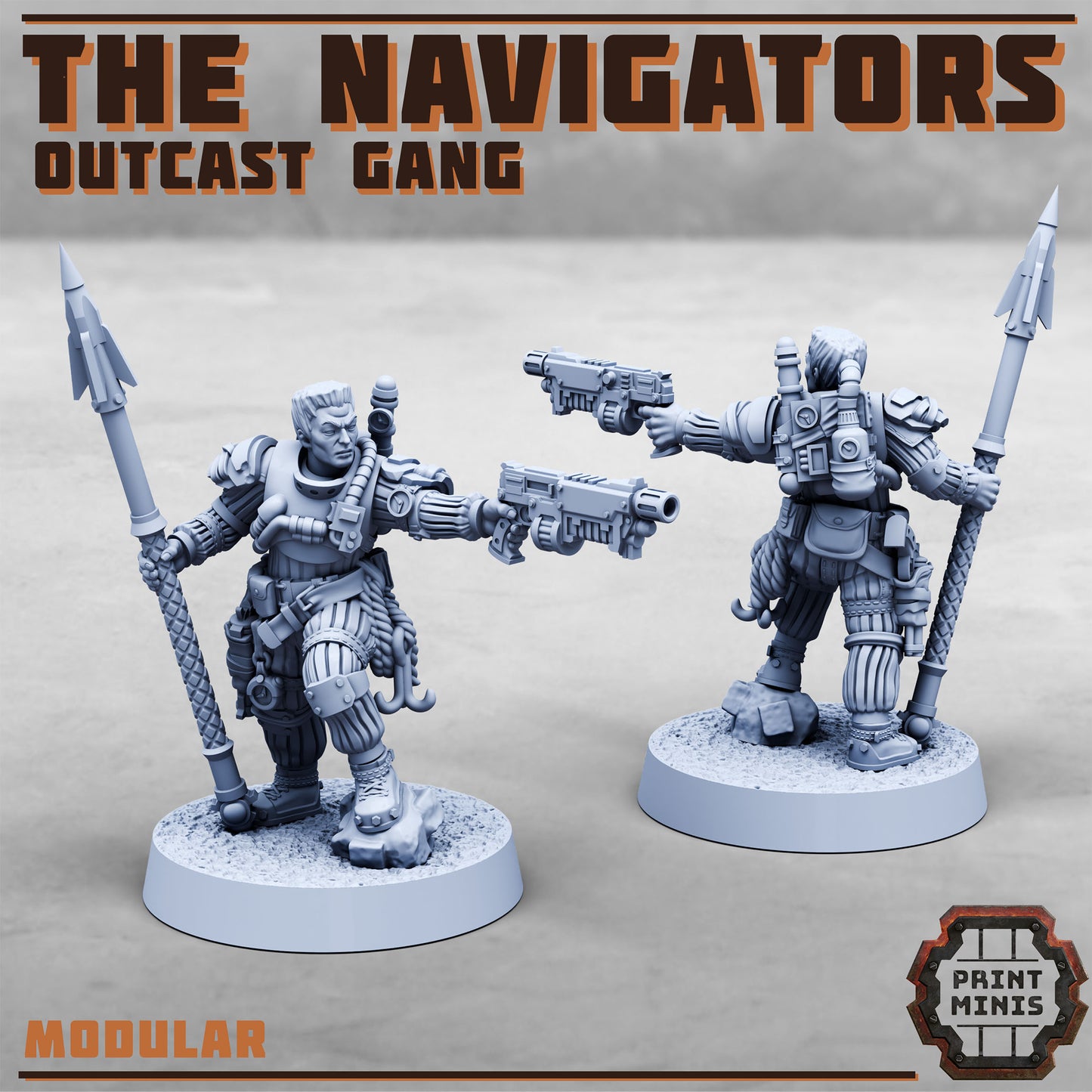 Umbral Navigators Outcast Guild Gang - set of 12 (Sculpted by PrintMinis)