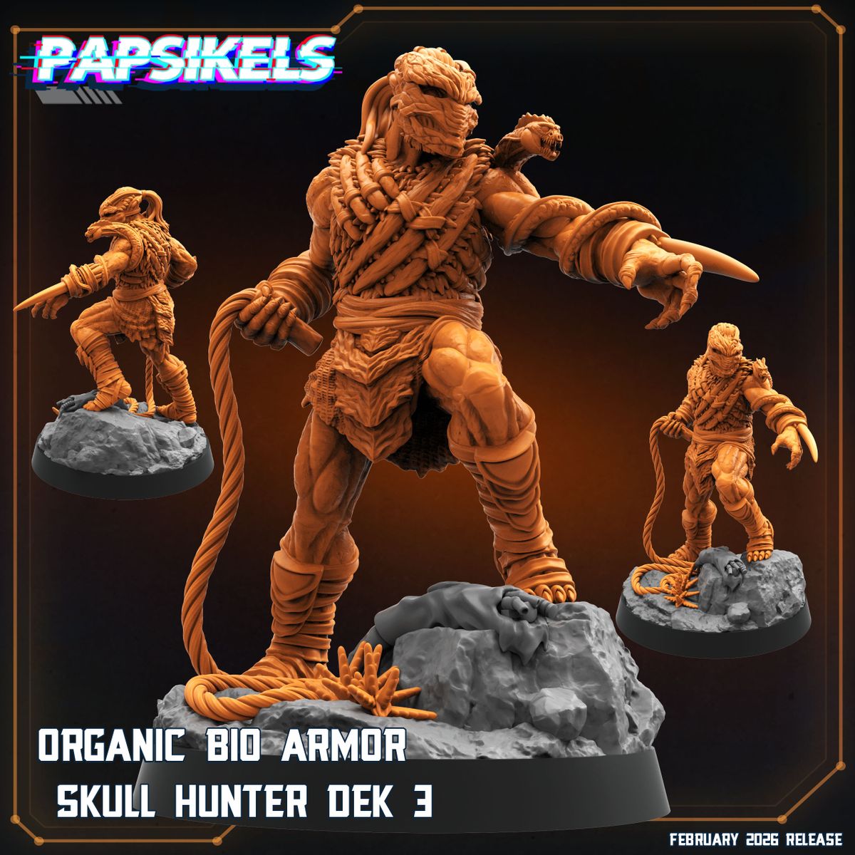 Organic Bio Armor Skull Hunter Dek - Predator Fan Art (Sculpted by Papsikels)