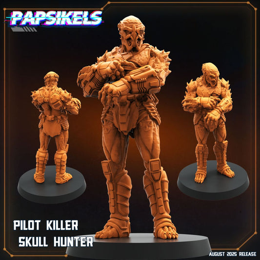 Pilot Killer Skull Hunter - Predator Fan Art (Sculpted by Papsikels)