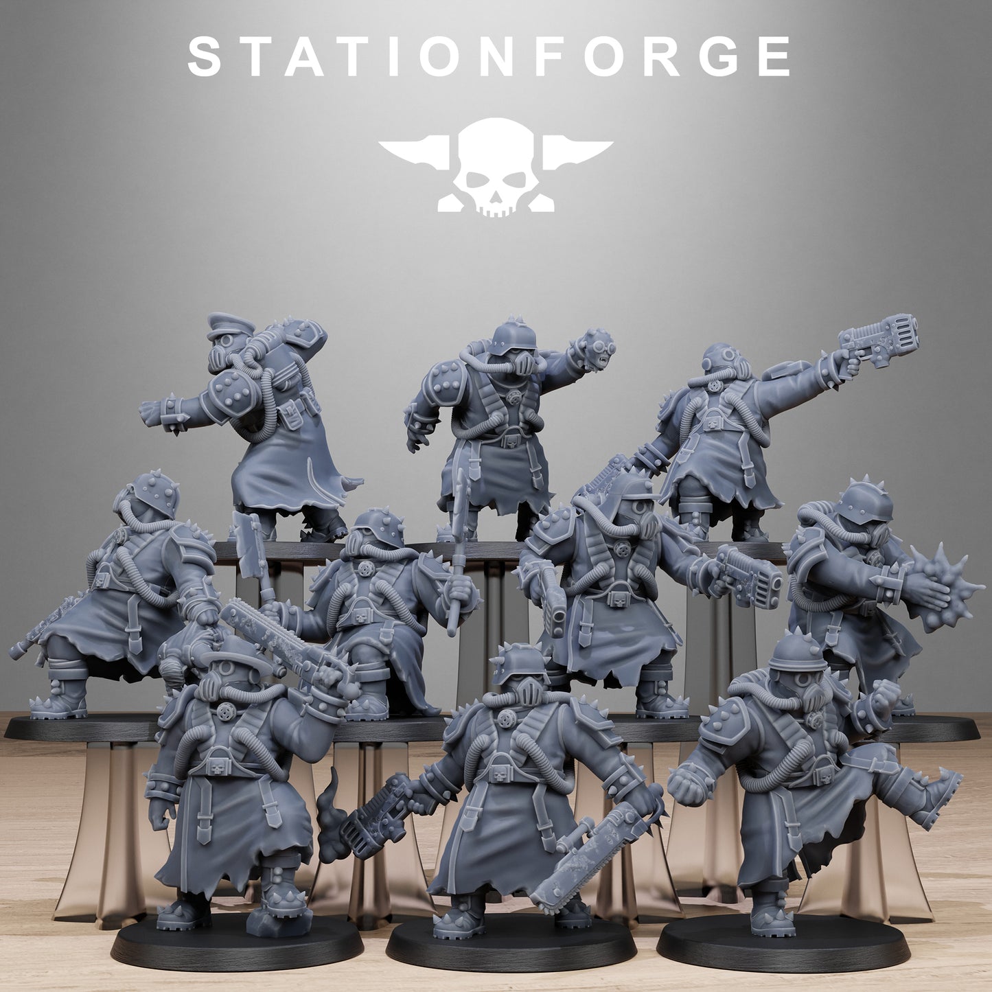 Corrupted Guard Filthcrew Mutants (Sculpted by Station Forge)