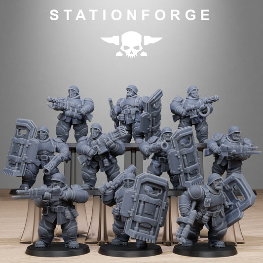 Freeguard Armored Mutants - set of 10 (Sculpted by Stationforge)