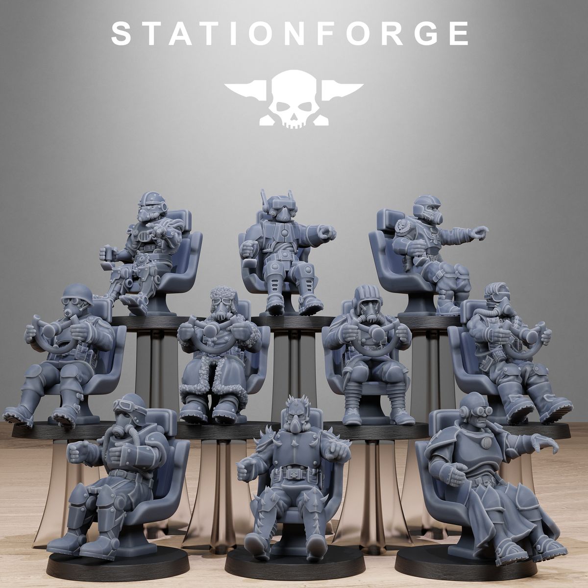 Pilot Commanders (Sculpted by Stationforge)