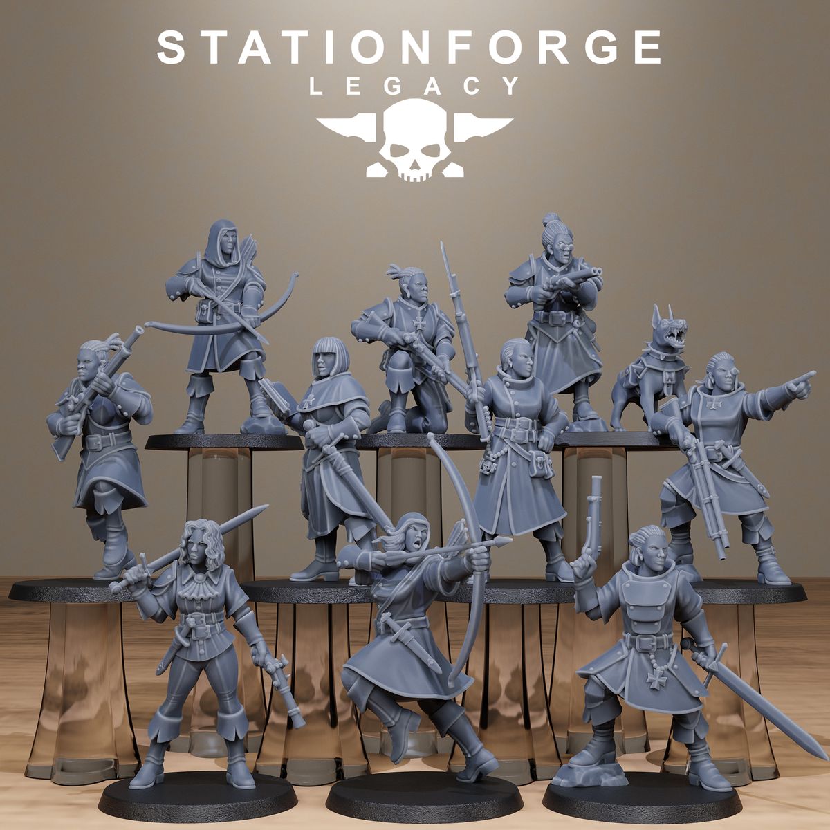 Thorncrest Hunters Sisters (Sculpted by Stationforge)