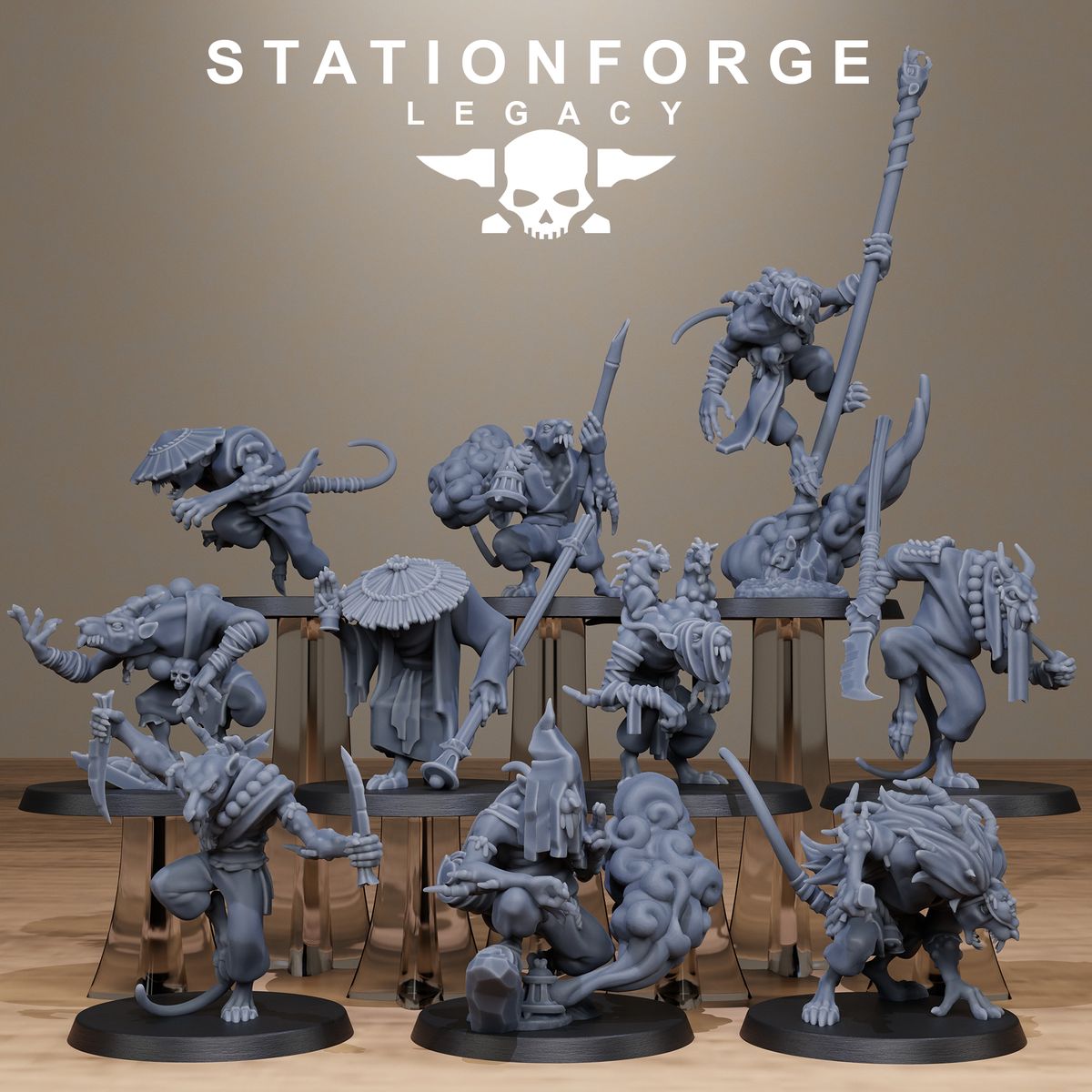 Rotfang Monks (Sculpted by Stationforge)