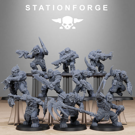 Orkaz Biotech Looters - set of 10 (Sculpted by Stationforge)