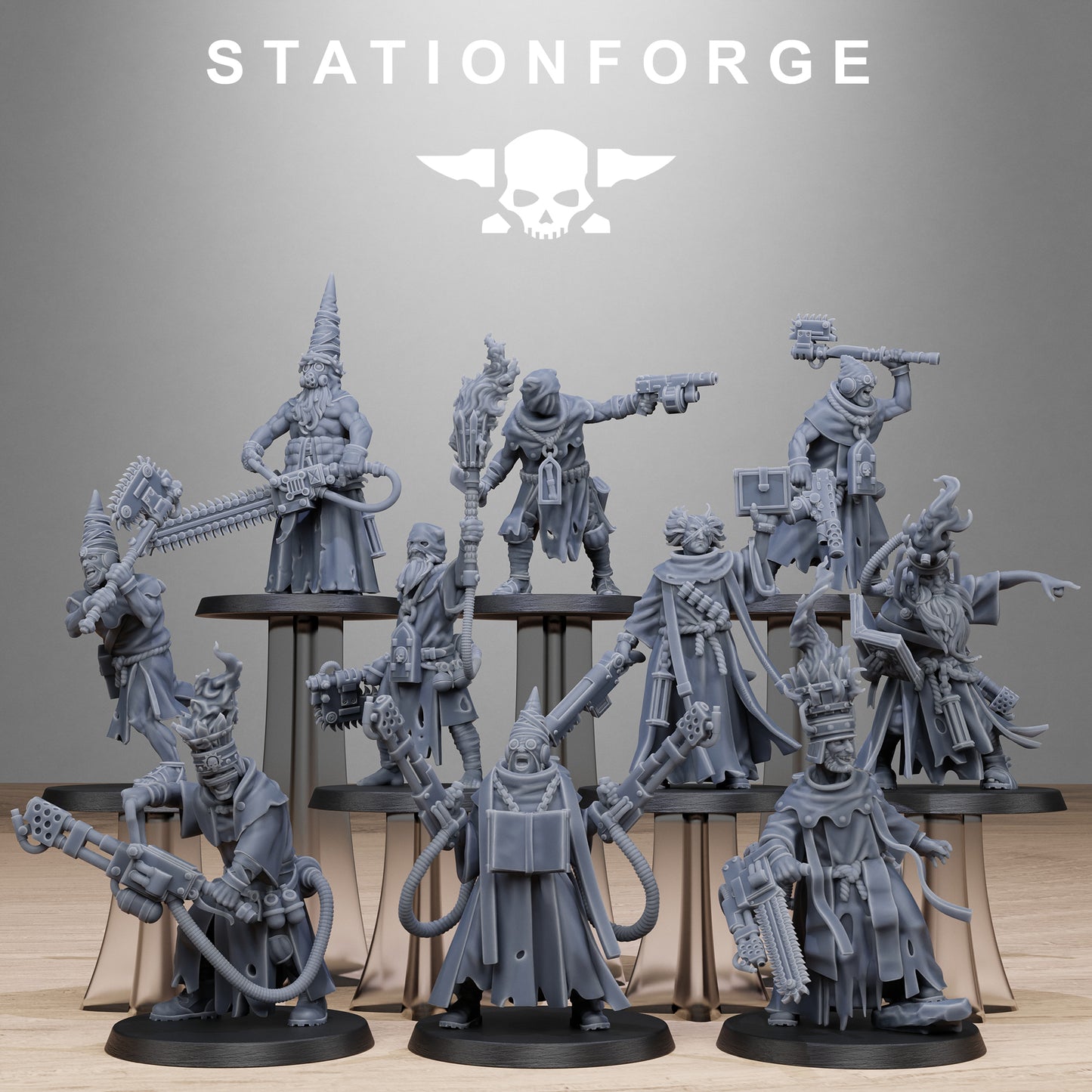 Grimcorp Firers - set of 10 (Sculpted by Stationforge)