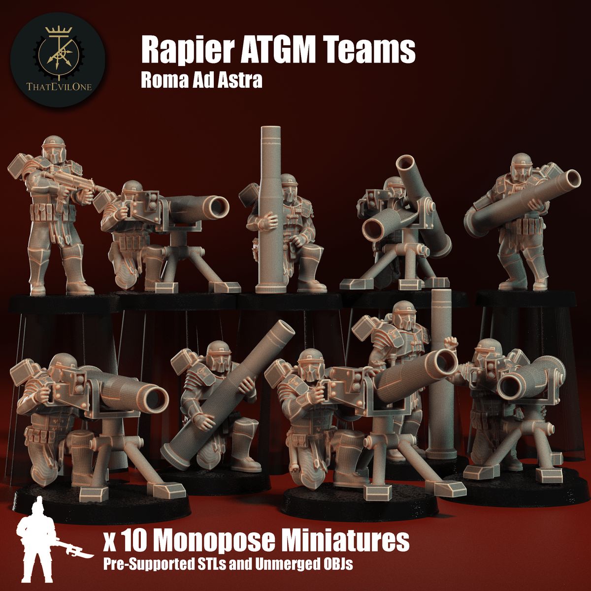 Roman Rapier ATGM Teams (sculpted by That Evil One)