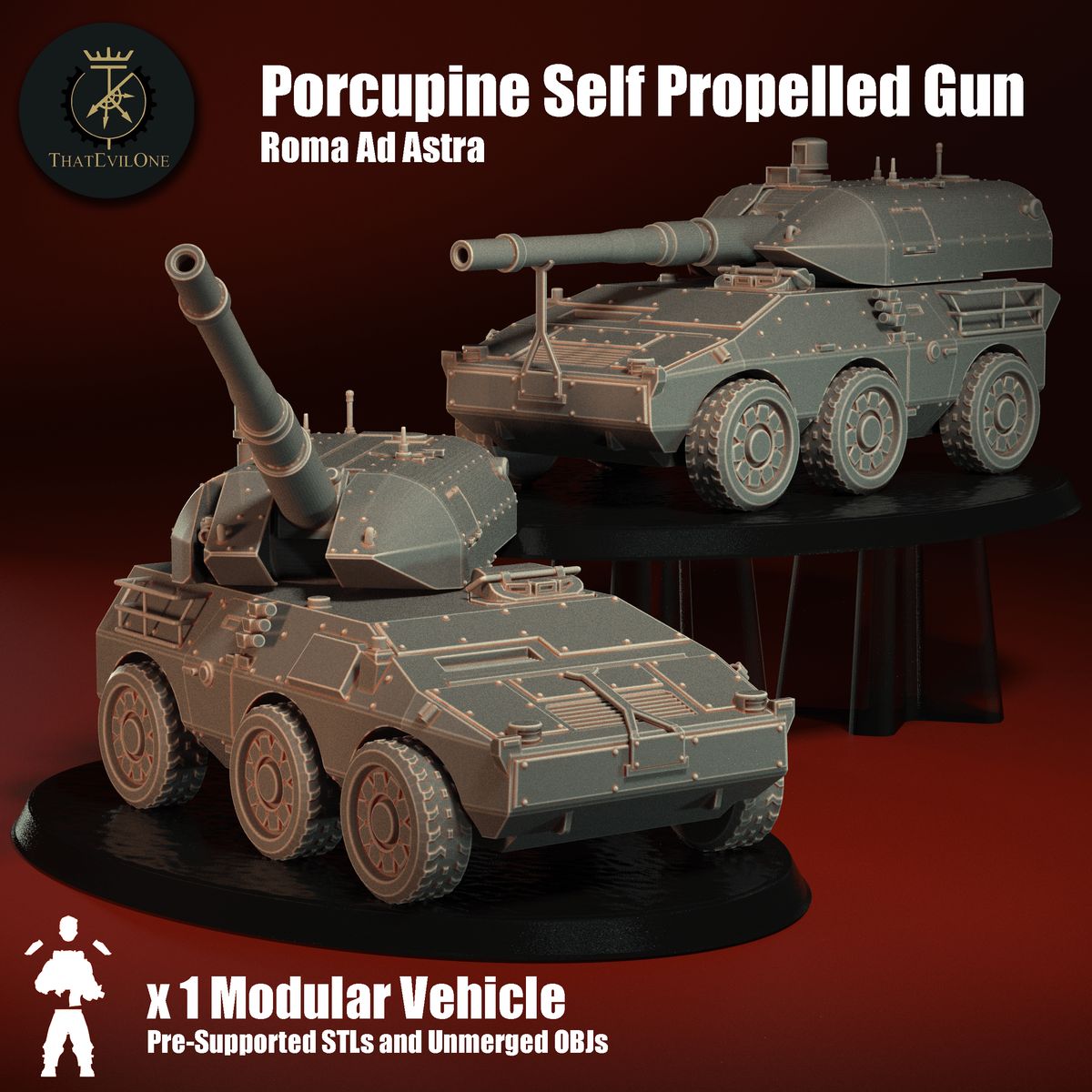 Porcupine Self Propelled Gun (sculpted by That Evil One)