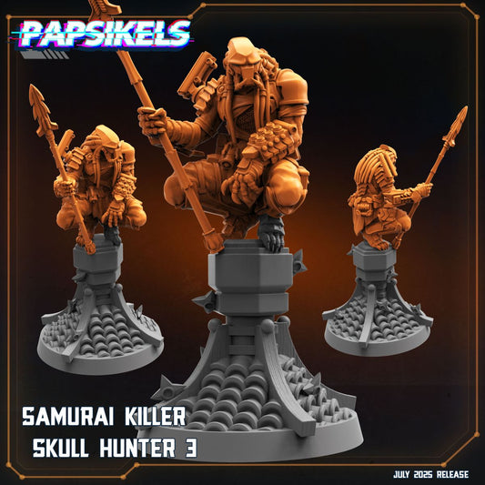 Samurai Killer Skull Hunter - Predator Fan Art (Sculpted by Papsikels)