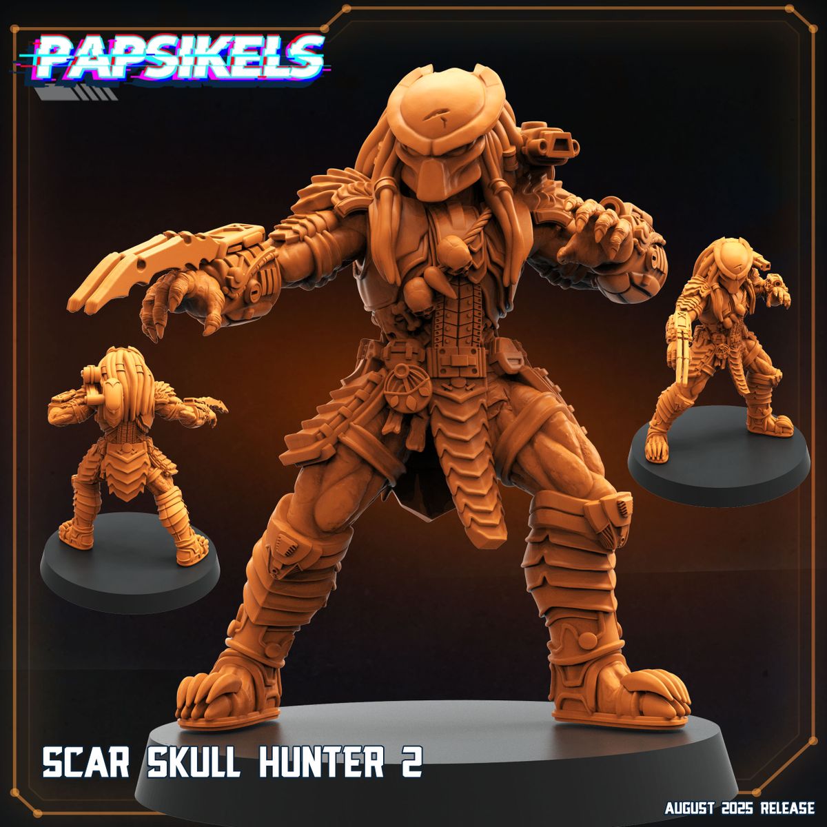 Scar Skull Hunter - Predator Fan Art (Sculpted by Papsikels)
