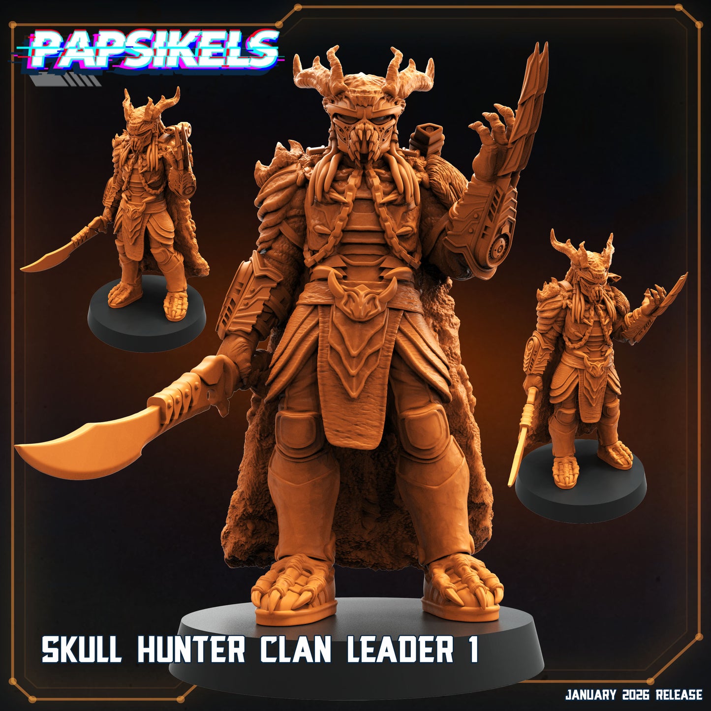 Skull Hunter Clan Leader (sculpted by Papsikels)