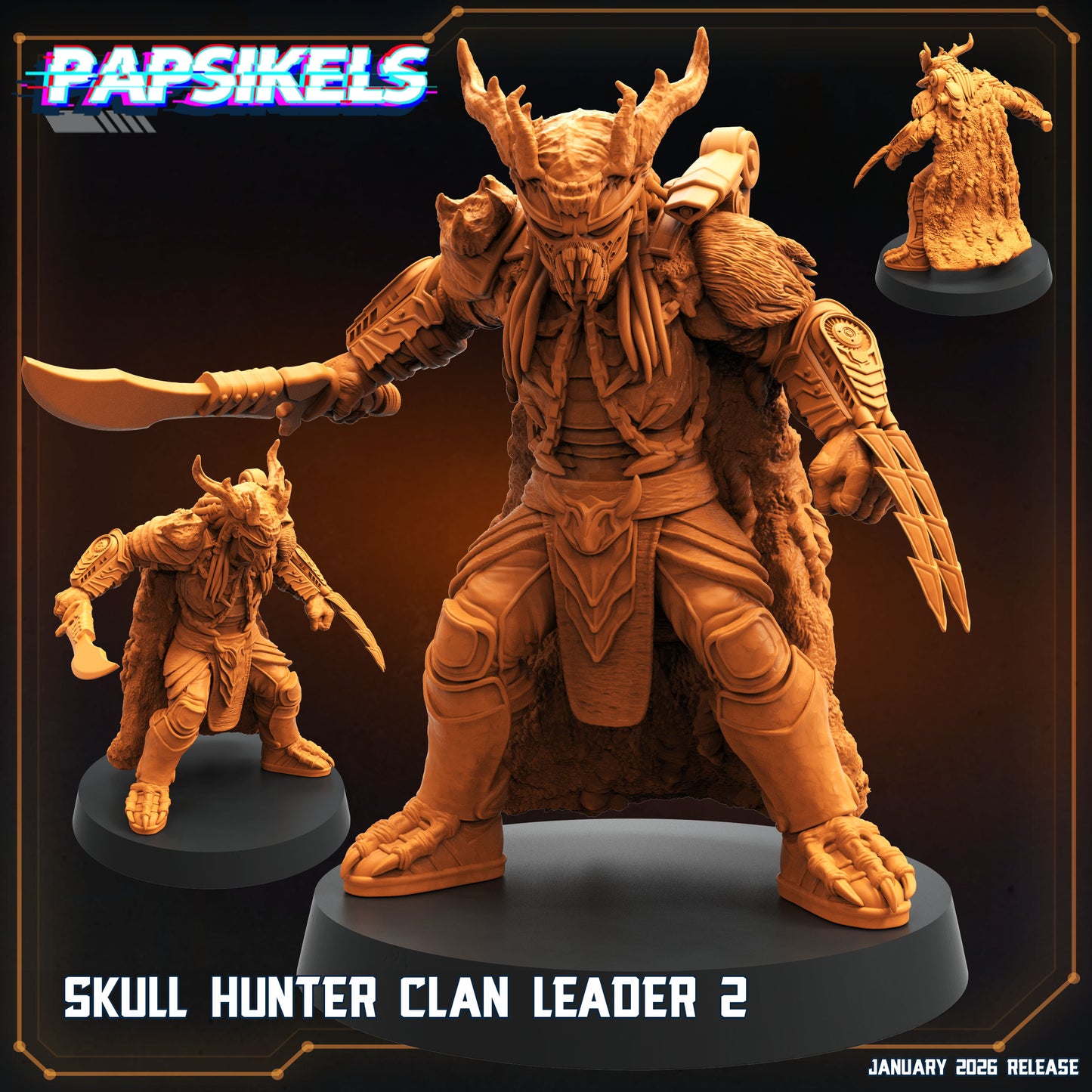 Skull Hunter Clan Leader (sculpted by Papsikels)
