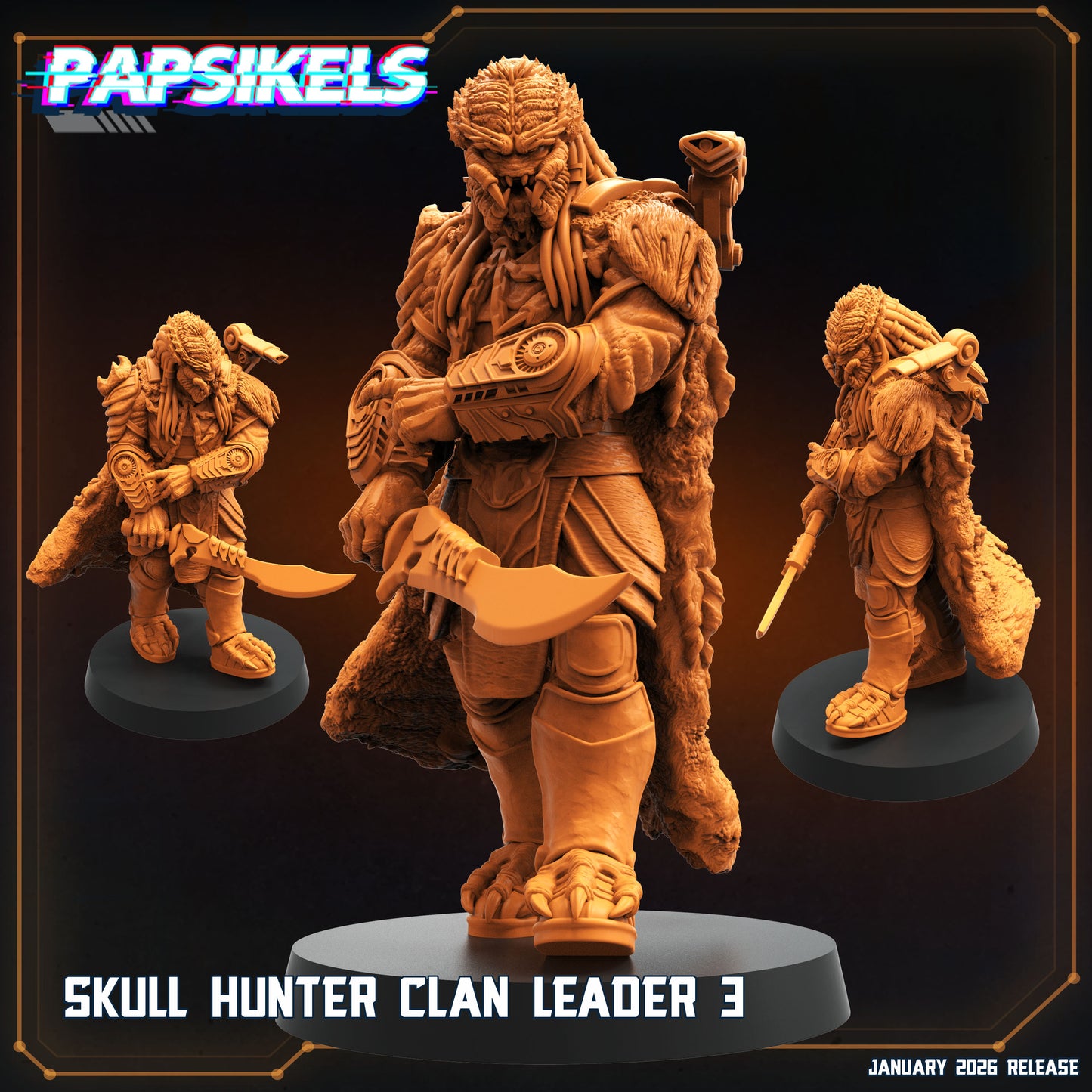 Skull Hunter Clan Leader (sculpted by Papsikels)