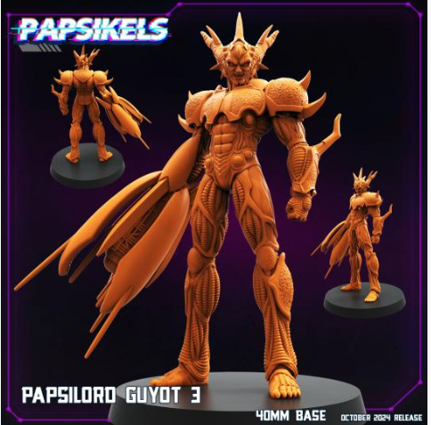 Papsilord Guyot 3 - Cyberpunk Miniature (sculpted by Papsikels)