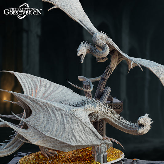 Selthrax Gargantuan Dragon - Two Poses (Sculpted by The Printing Goes Ever On)