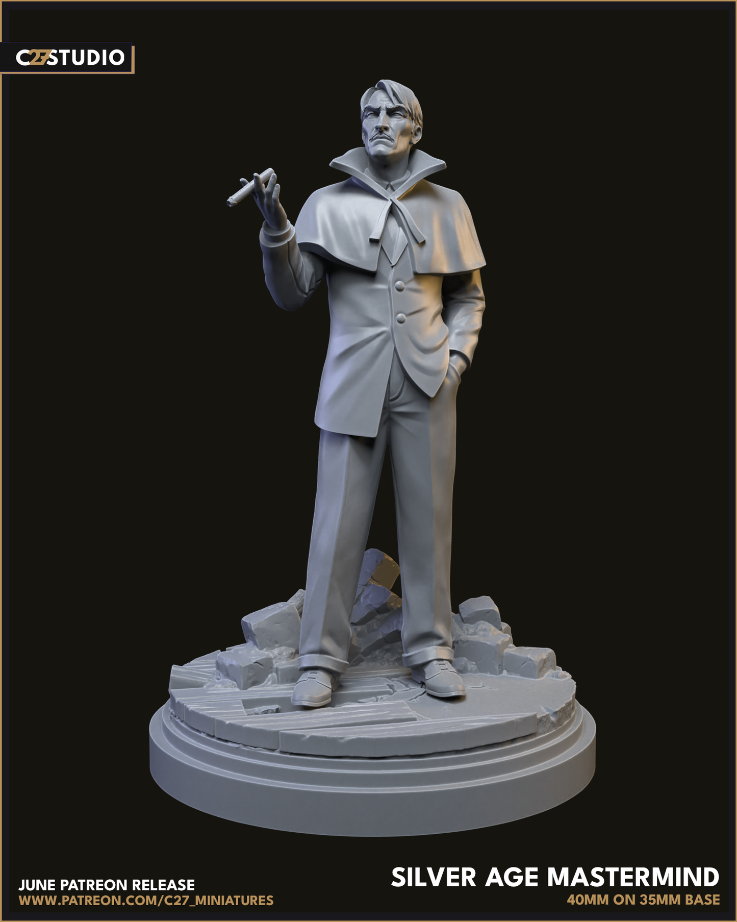 Silver Age Mastermind (Sculpted by C27 Studios)