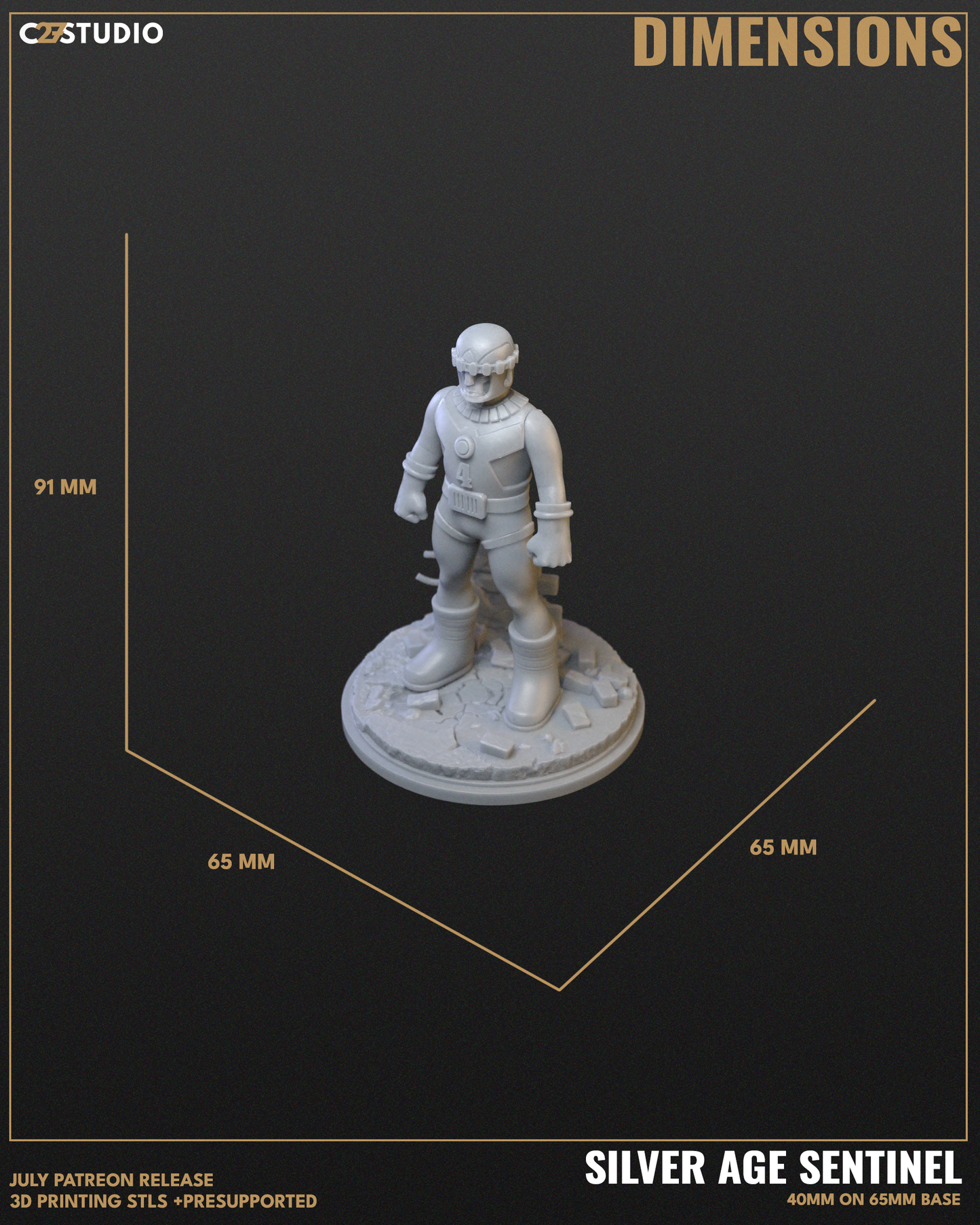Silver Age Sentinel MK1 (Sculpted by C27 Studios)