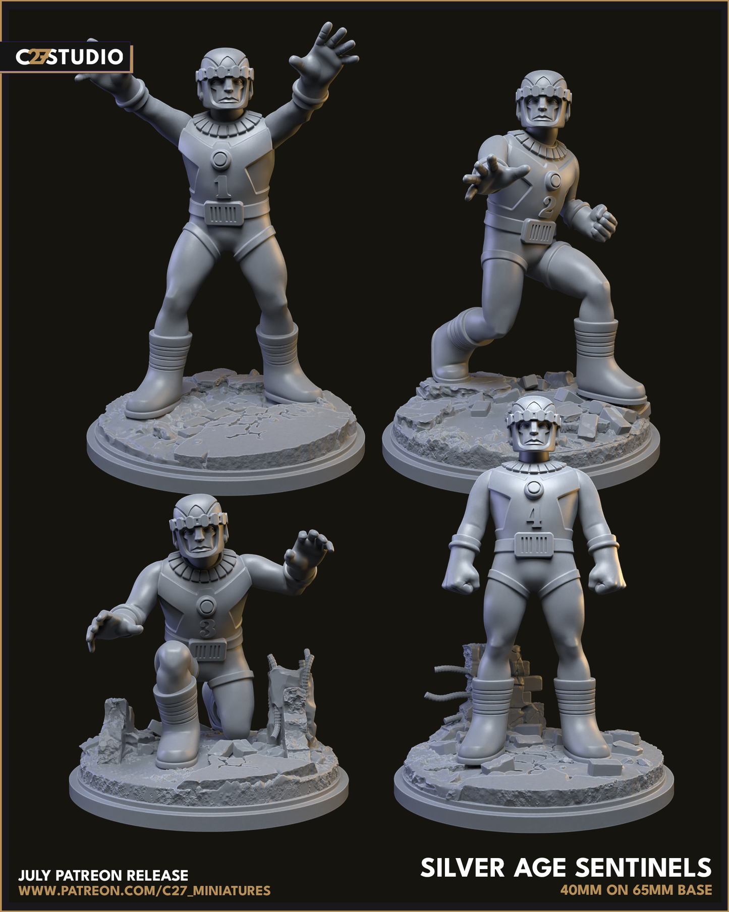 Silver Age Sentinel MK1 (Sculpted by C27 Studios)
