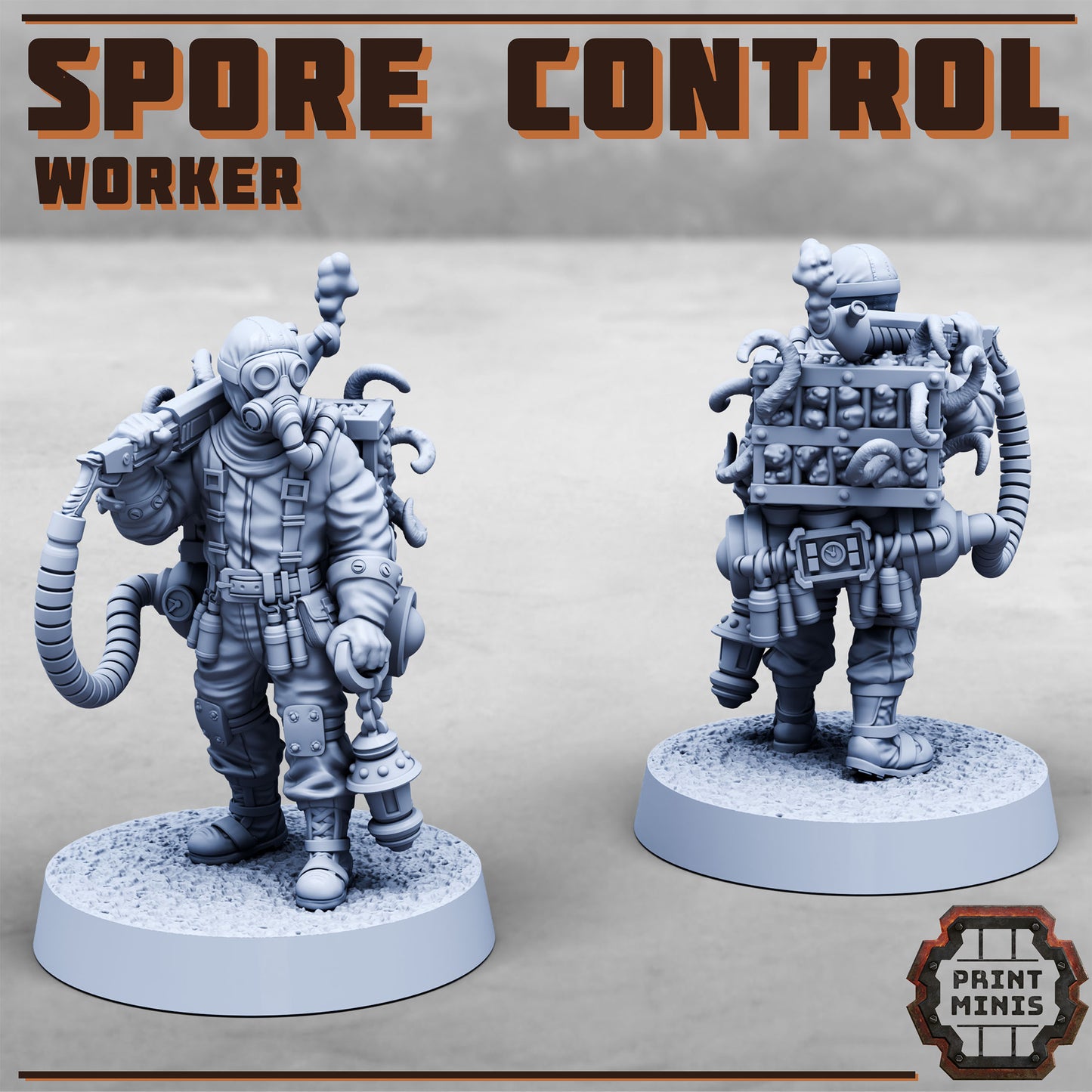 Spore Control Worker (Sculpted by PrintMinis)