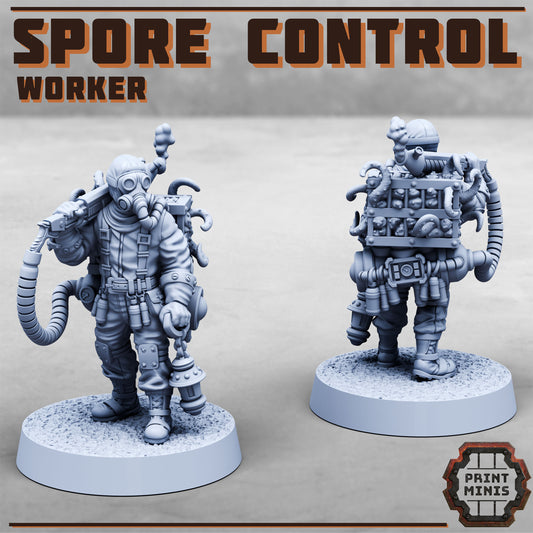 Spore Control Worker (Sculpted by PrintMinis)