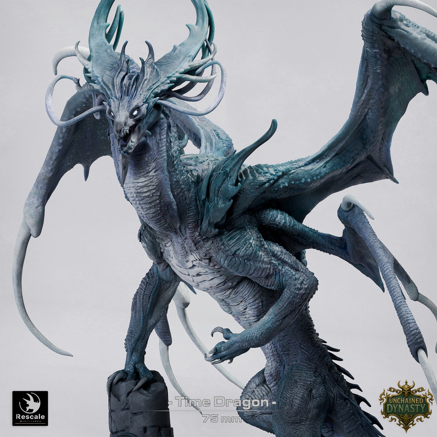 Time Dragon (Sculpted by Rescale Miniatures) - 3D Printed Miniature
