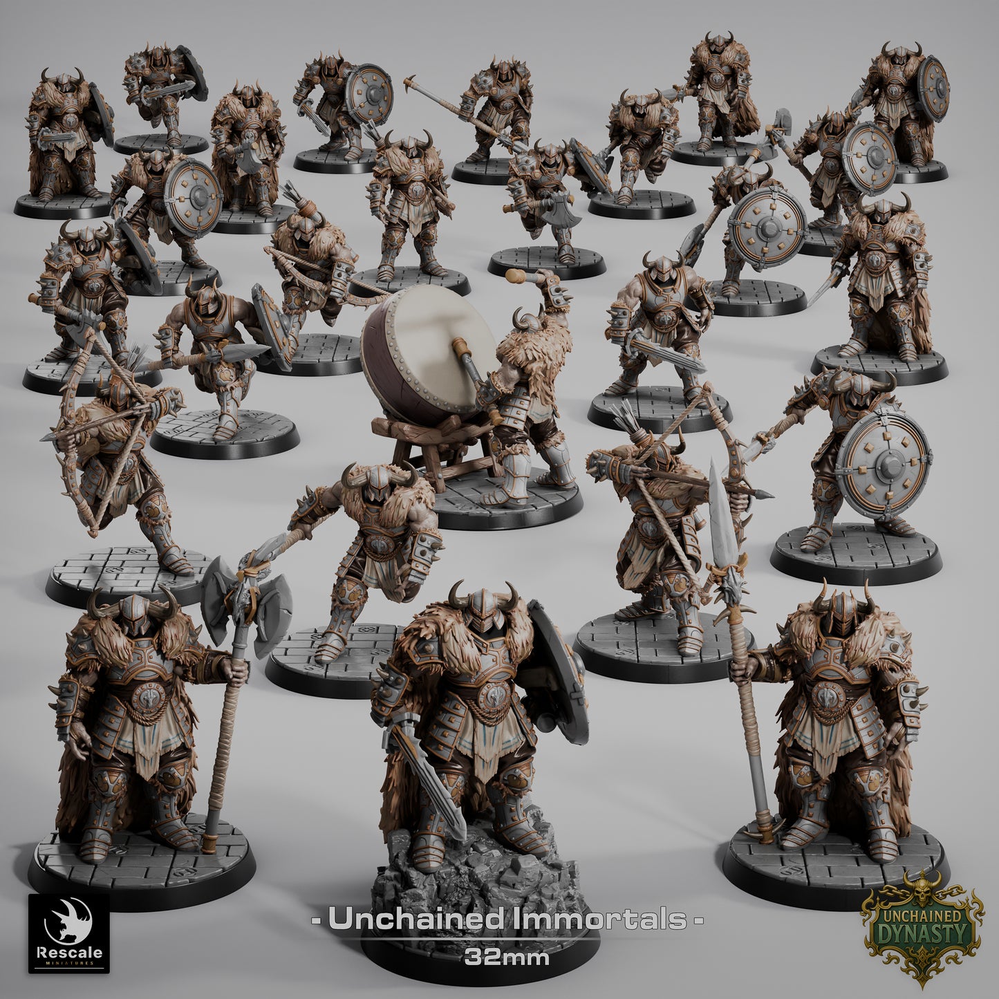 Pack Unchained Immortals (Sculpted by Rescale Miniatures) - 3D Printed Miniature