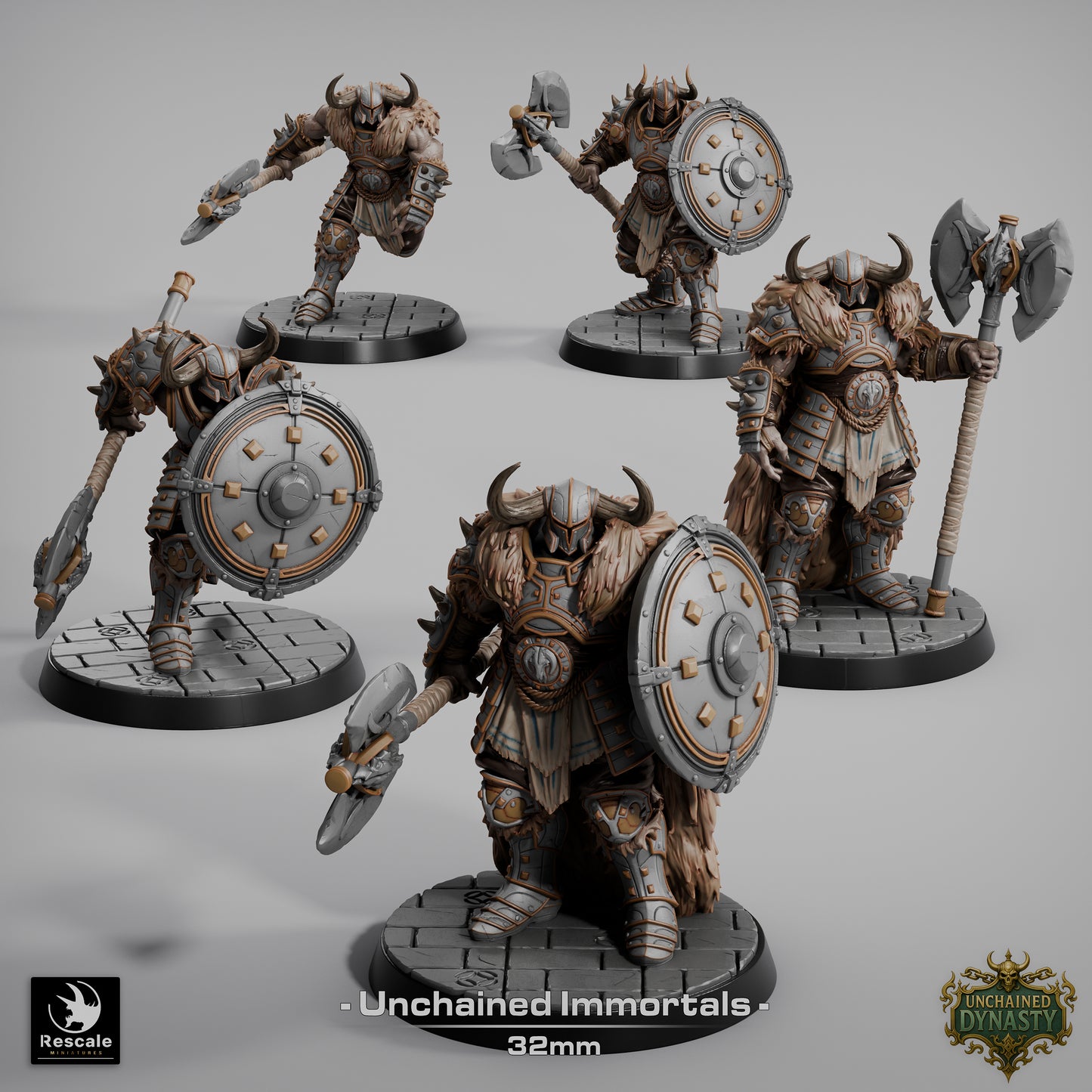 Pack Unchained Immortals (Sculpted by Rescale Miniatures) - 3D Printed Miniature