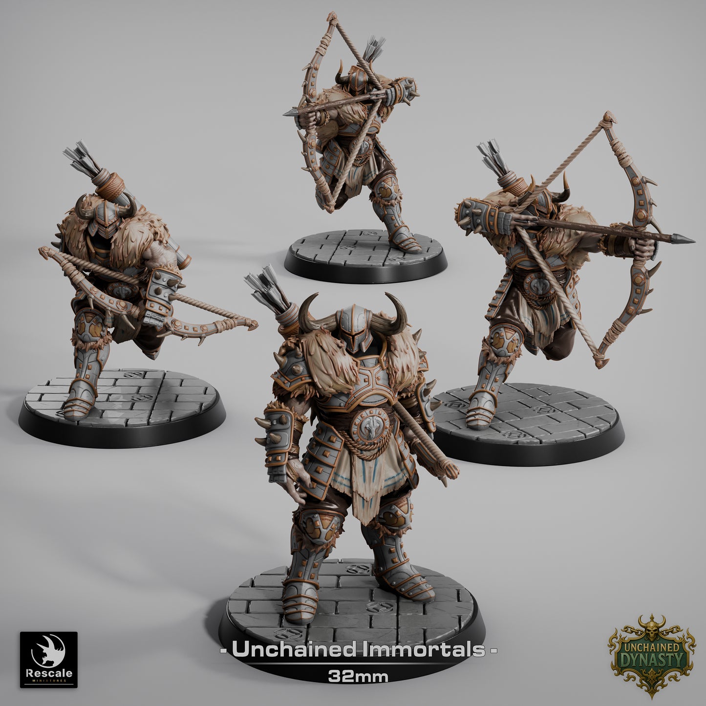 Pack Unchained Immortals (Sculpted by Rescale Miniatures) - 3D Printed Miniature
