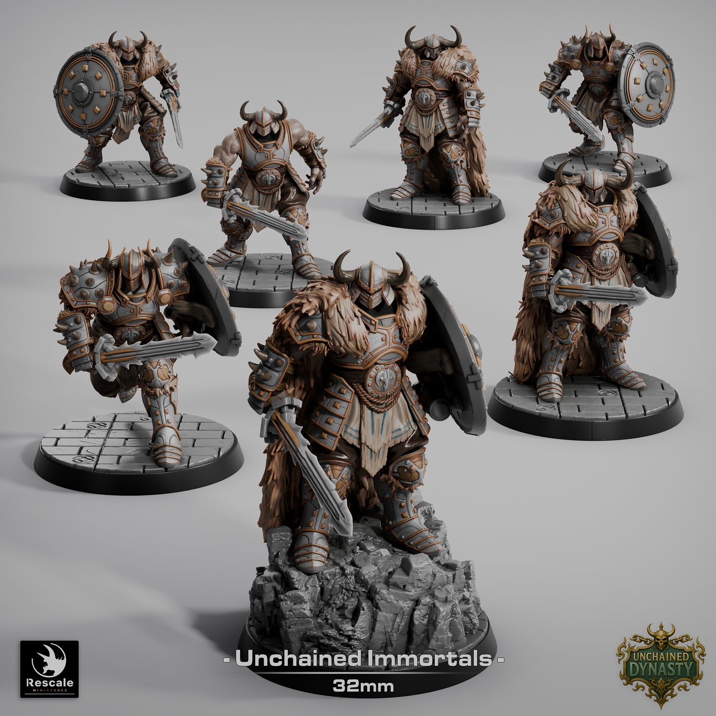 Pack Unchained Immortals (Sculpted by Rescale Miniatures) - 3D Printed Miniature