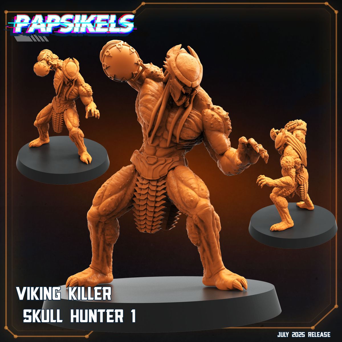 Viking Killer Skull Hunter - Predator Fan Art (Sculpted by Papsikels)