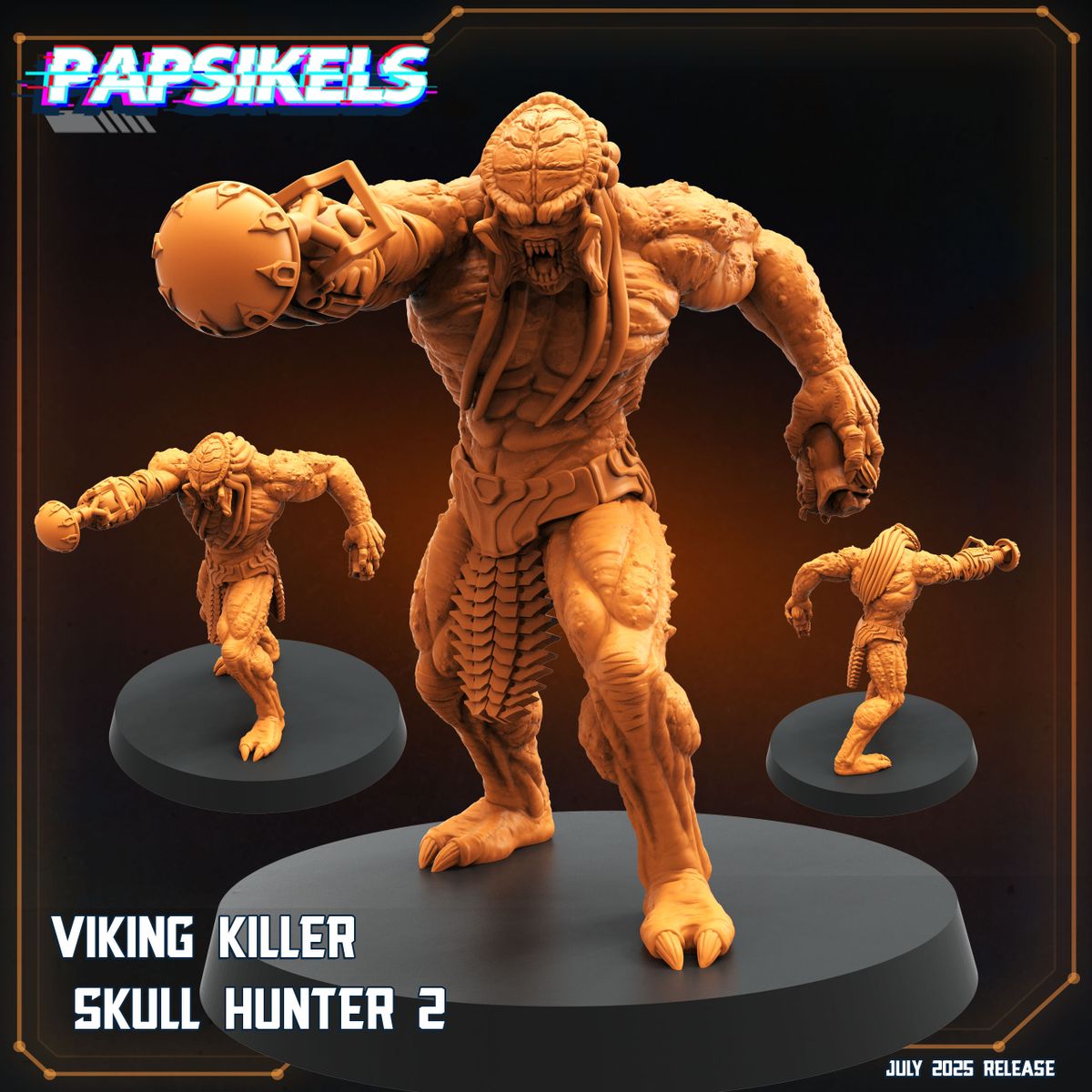 Viking Killer Skull Hunter - Predator Fan Art (Sculpted by Papsikels)