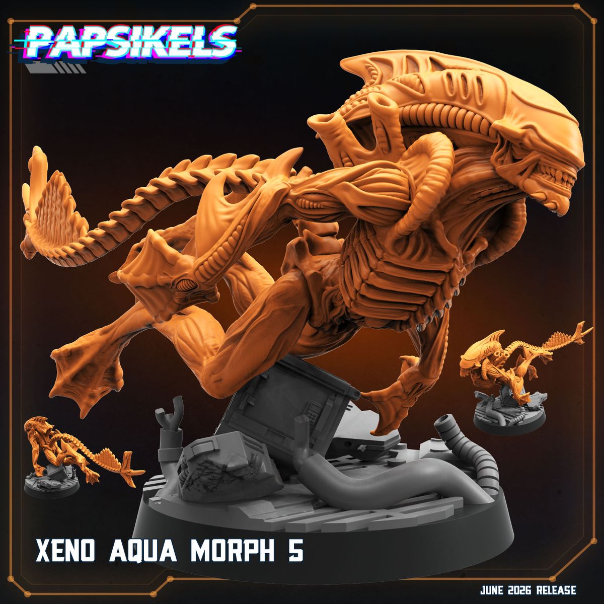 Xeno Aquamorph - Set of 6 (Sculpted by Papsikels)