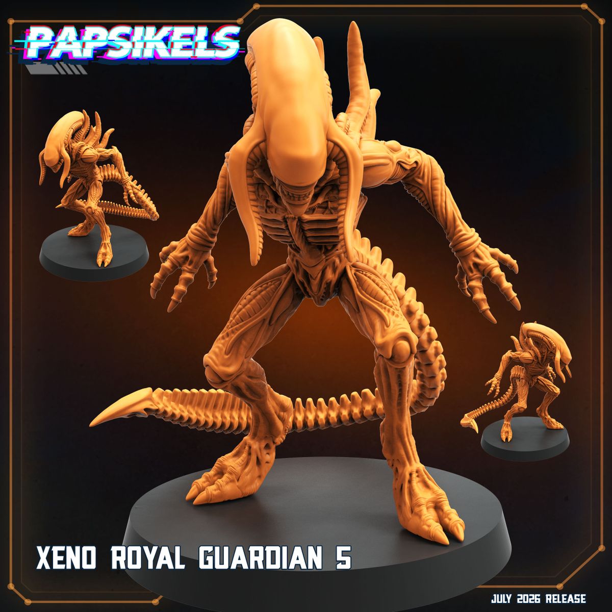 Xeno Royal Guardians - Set of 5 (Sculpted by Papsikels)