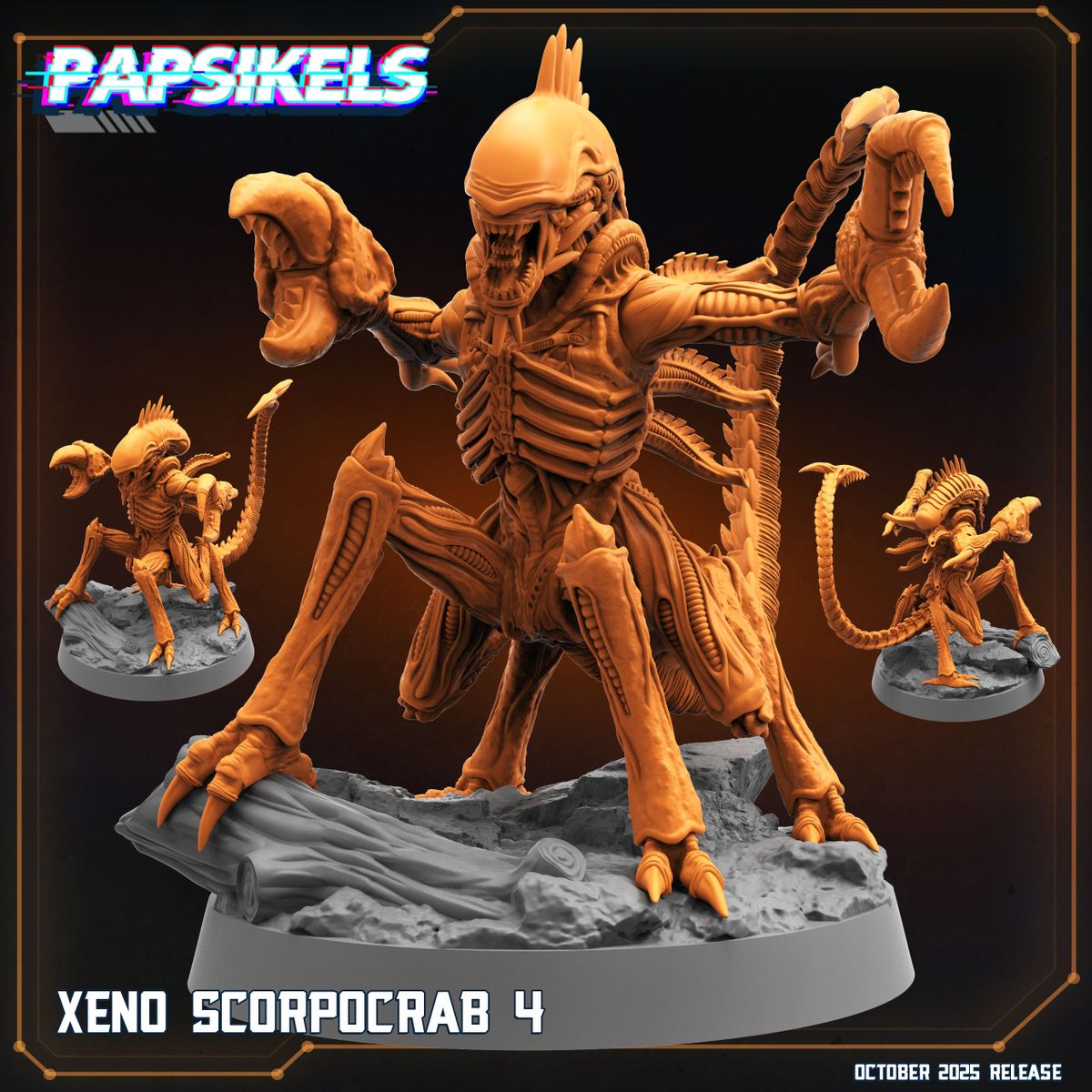 Xeno Scorpocrabs - Set of 4 (Sculpted by Papsikels)