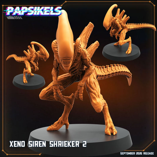 Xeno Siren Shrieker 2 32mm resin miniature by Papsikels