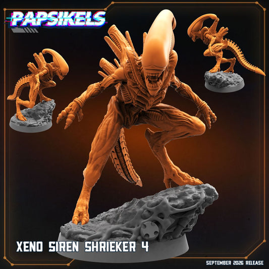 Xeno Siren Shrieker 4 32mm resin miniature by Papsikels