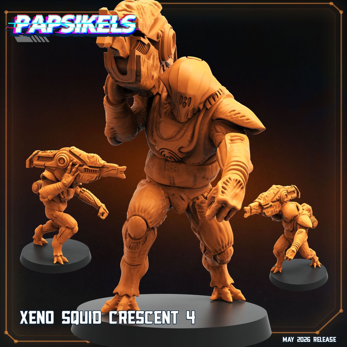 Xeno Squid Crescent Ones - Set of 5 (Sculpted by Papsikels)