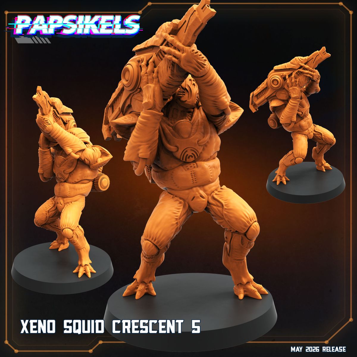 Xeno Squid Crescent Ones - Set of 5 (Sculpted by Papsikels)