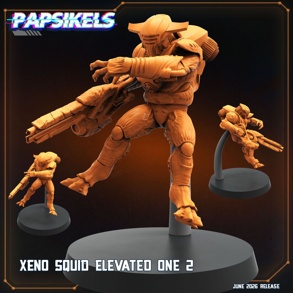 Xeno Squid Elevated Ones - Set of 5 (Sculpted by Papsikels)