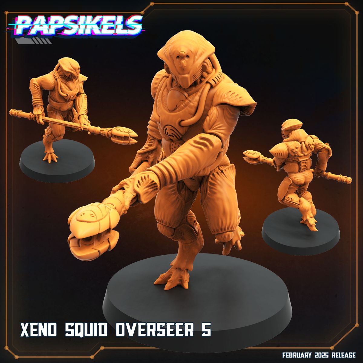 Xeno Squid Overseers - Set of 6 (Sculpted by Papsikels)