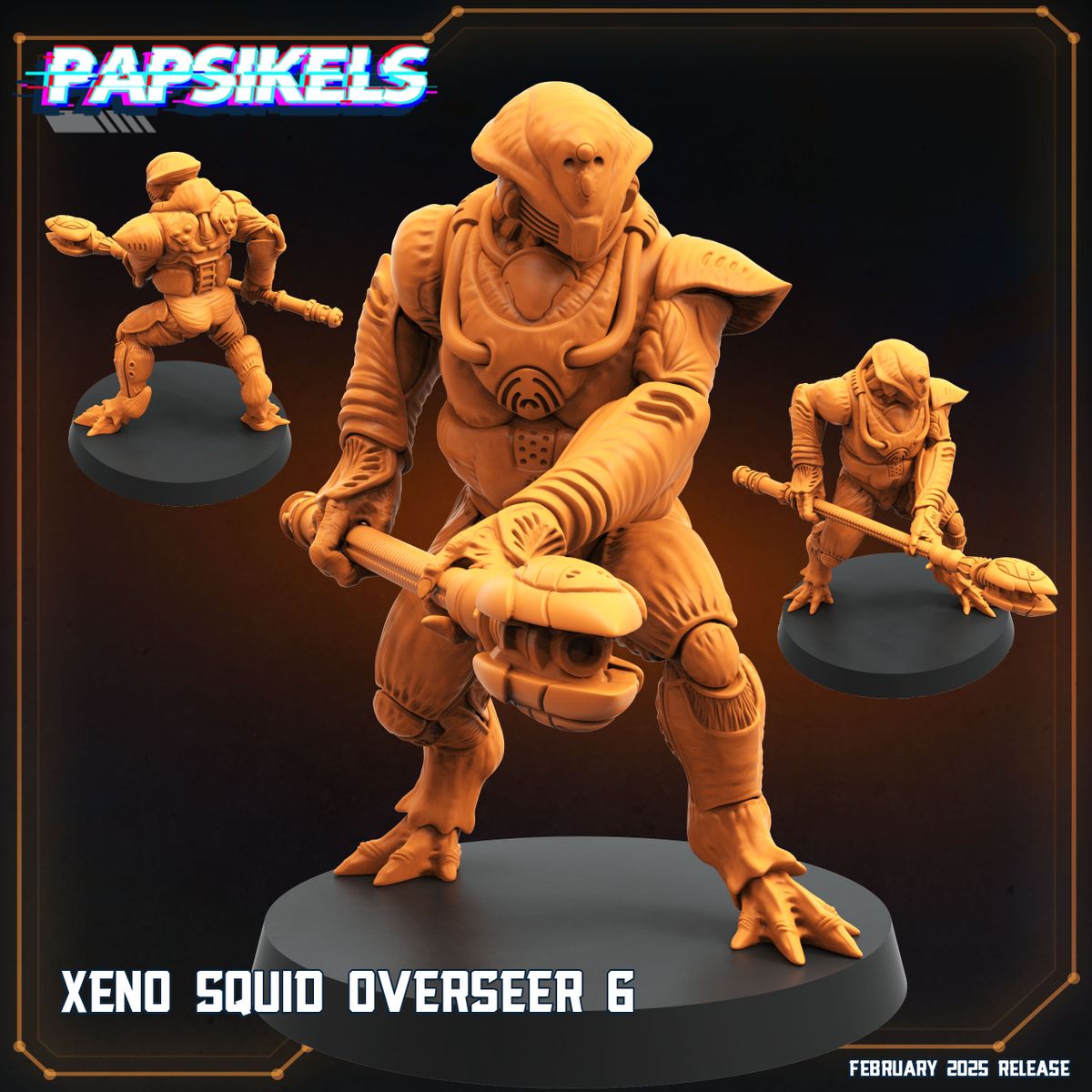 Xeno Squid Overseers - Set of 6 (Sculpted by Papsikels)