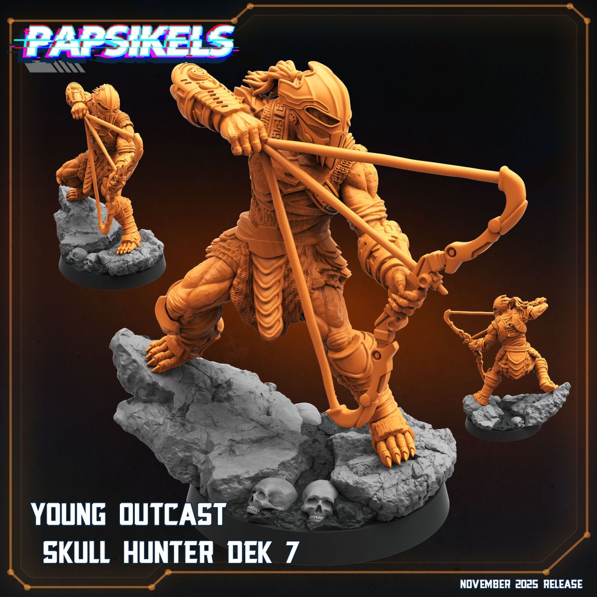 Young Outcast Skull Hunter Dek 7 & 8 - Predator Fan Art (Sculpted by Papsikels)