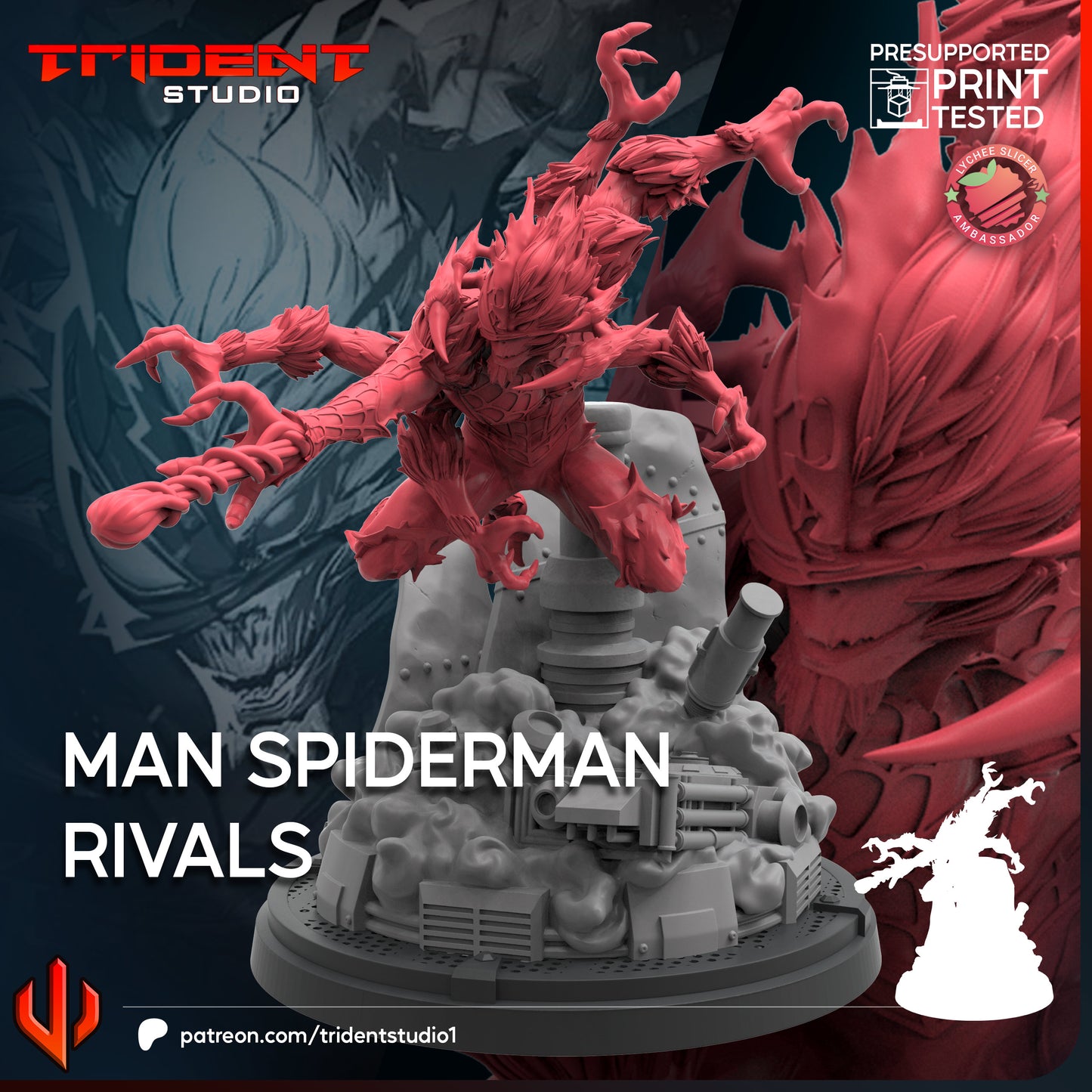 Man-Spider Rivals (Sculpted by Trident Studios)